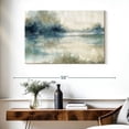 thumbnail image 3 of Elephant Stock Still Evening Waters Ii Wall Art - Horizontal Canvas Wall Art - Living Room Wall Decor - Abstract Canvas - Blue And Gray Decor By Carol Robinson - 39" x 26", 3 of 8