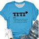 thumbnail image 1 of Puntoco Titi Camiseta De Manga Corta Con Estampado En forma De Corazón Para Mujer, top De Manga Corta Con Cuello Redondo, Camiseta Azul M, Regalo Para Mujer, 1 of 4