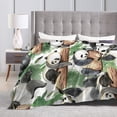thumbnail image 4 of Yibo Boho Paisley Flowers Blanket Flannel Soft and Comfortable Anti-static Bed Sofa Blanket, 4 of 9