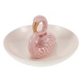 thumbnail image 2 of Flamingo Jewelry Tray Vibrant Porcelain Trinket Dish for Rings, Earrings & Necklaces Stylish Home Decor Organizer for Birthdays & Weddings, 2 of 5