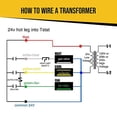thumbnail image 2 of 4011F Control Transformer 24V 40VA 50/60 Hz, 120 VAC - Compatible with Furnaces/HVAC Equipment, Electrical Units, and Other 24-Volt Powered Equipment, 2 of 7