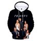 thumbnail image 3 of Sudadera con capucha con estampado 3D de Friends para hombre y mujer, estilo informal, de gran tamaño, ropa de calle popular, 3 of 5