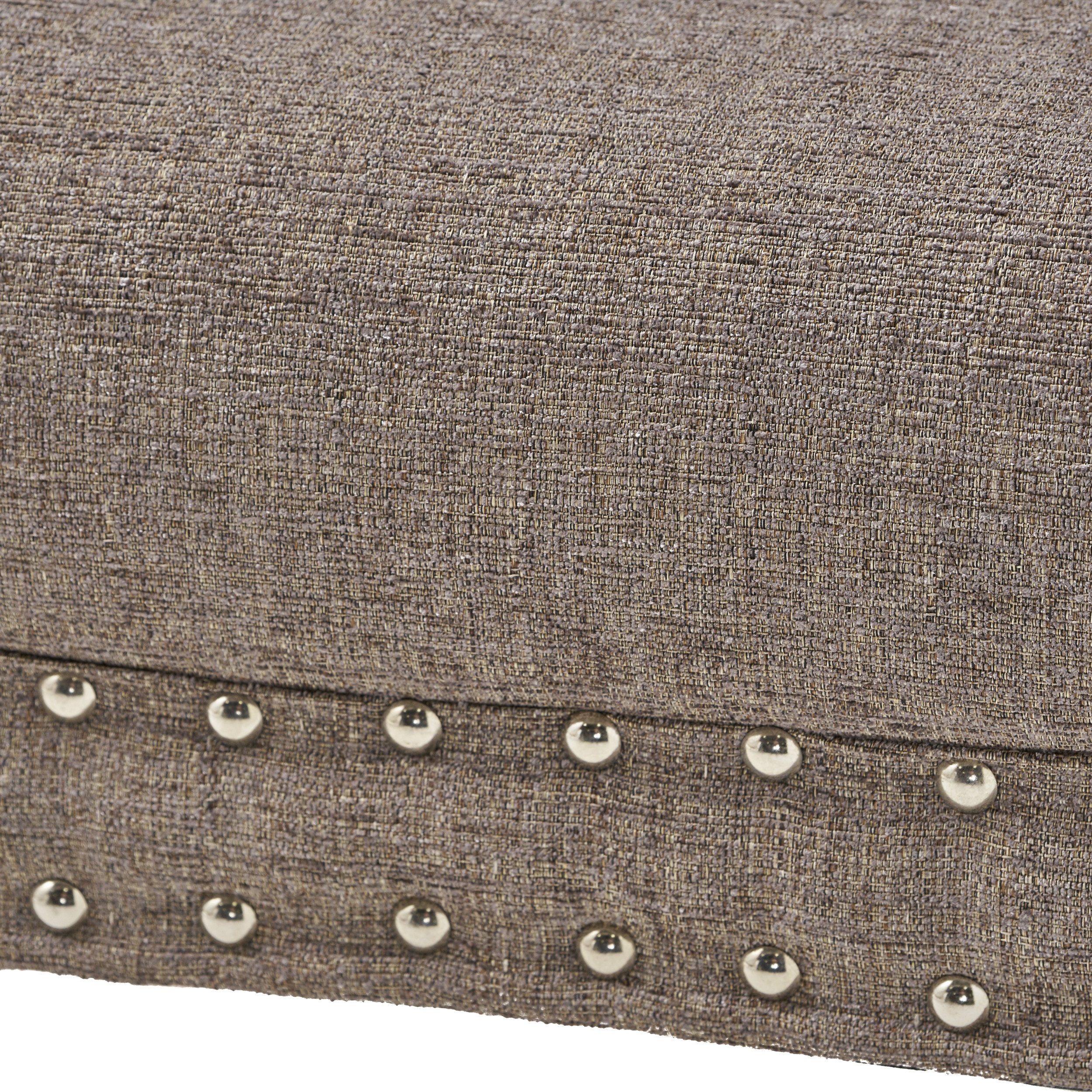 Noble House Petra Fabric Ottoman, Beige