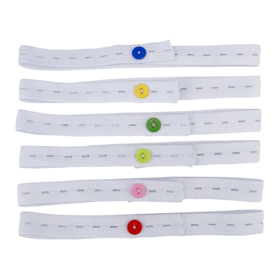 KALLORY 30pcs Adjustable Diaper Fasteners with Assorted Color Clasps for Daily Use and