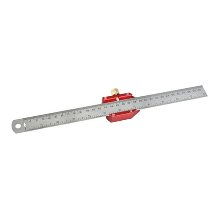 

MOMOJIA Ruler Limit Adjustment Positioning Block Angle Scriber Line Marking Gauge
