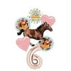 Mayflower Products Spirit Riding Free Party Supplies 6th Birthday Galloping Horse Balloon Bouquet Decorations