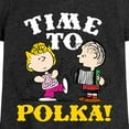 thumbnail image 3 of Peanuts - Time To Polka - Toddler & Youth Girls Short Sleeve Graphic T-Shirt, 3 of 6