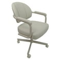thumbnail image 5 of M-70 Swivel Metal Dining Caster Chair - Outlier Ash Brown Fabric - Beige Frame, 5 of 5