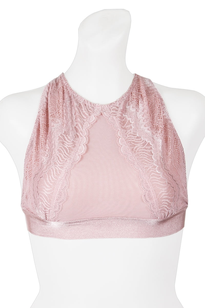 CC Wholesale Clothing - Ladies fashion high neck mesh & lace bralette M/L - Walmart.com 