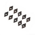 thumbnail image 4 of Lefu 10pcs DCMT0702 EM YBC205 Carbide Insert Kit For CNC Lathe Turning Boring Bar, 4 of 9