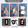 thumbnail image 5 of Switch Panel Switch Decoration 2.76x4.53x0.28 Inches Unused Outlet Cover Switch Plate Wall Plates Living Room Kitchen Bedroom Study Switches Painting Cat, 5 of 8