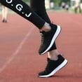 thumbnail image 4 of WONESION Womens Walking Shoes Mesh Athletic Running Sneakers Black Size 8.5, 4 of 5