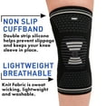 thumbnail image 4 of TKWC Knee Brace Compression, Black, Size L, 2 Count, 4 of 7