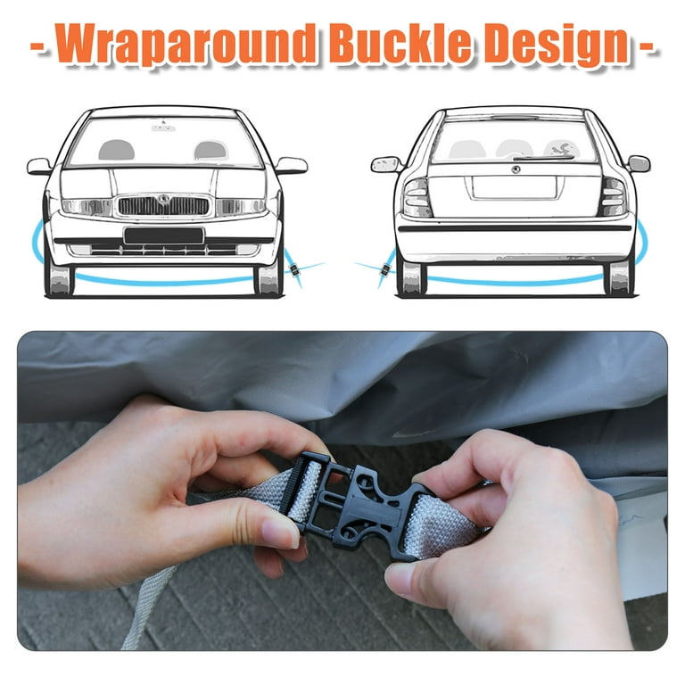 WUUDWALK ABS Car Rear Window Heating Wire Protective Cover Sticker
