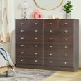 thumbnail image 4 of Resenkos Storage Dresser,Chest of Drawers,Modern Simple 7-Drawer Dresser Brown, 4 of 13