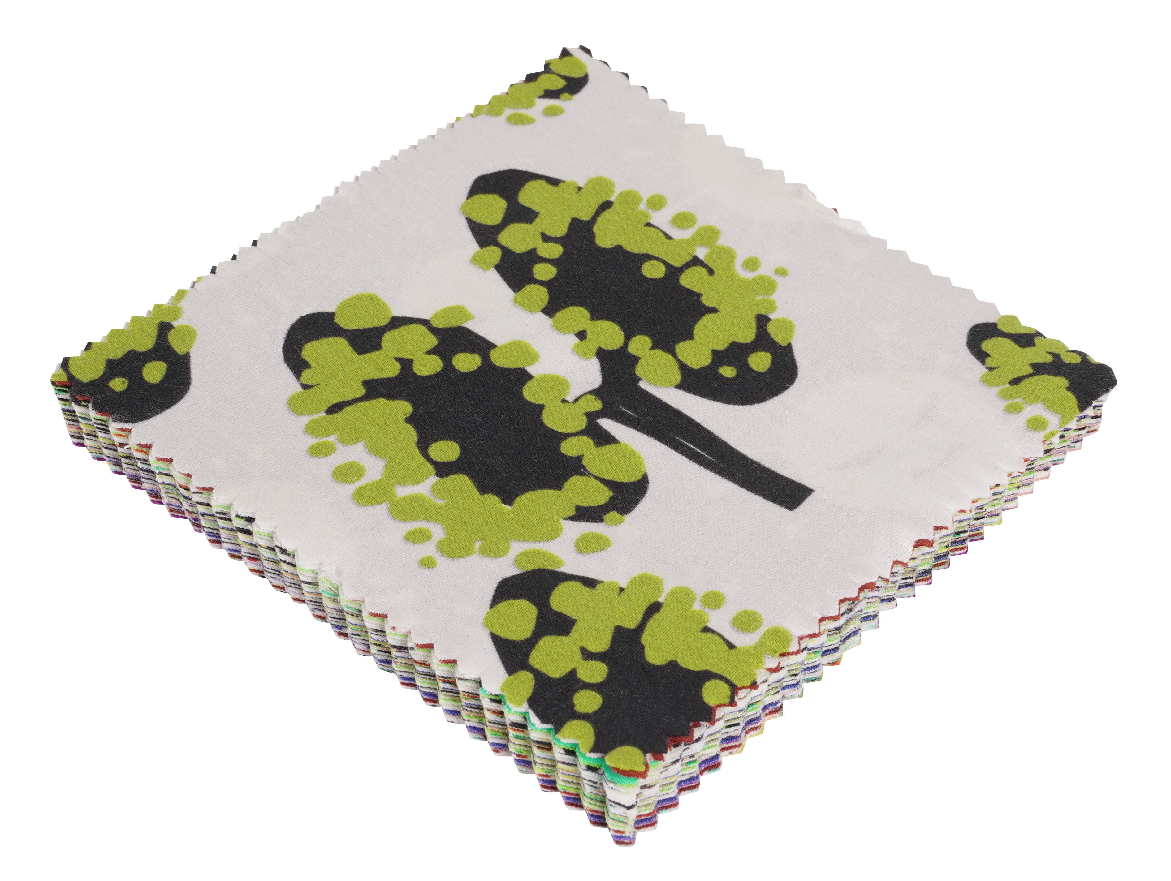 Soimoi Print Precut 10-inch Cotton Fabric Quilting Squares Charm Pack DIY Patchwork Sewing Craft-Multicolor3