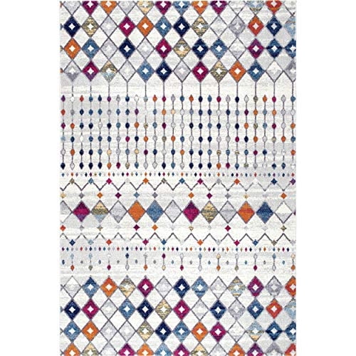 Nuloom Moroccan Blythe Area Alfombra, 3 'x 5', multi nuLOOM Ver descripción