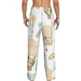 thumbnail image 3 of Xecao Air Balloon and Flower Men's Straight Lounge Pajama Pants: The Ultimate in Comfortable Sleepwear, 3 of 9