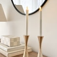 thumbnail image 3 of Linen Chest Two Sand LED Taper Candles - 9.5", 3 of 3