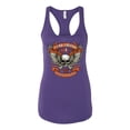 thumbnail image 2 of Wild Bobby, Lead Follow or Get The Hell Out Of The Way MC 1969 Motorcycle Pop Culture Ladies Racerback Tank Top, Purple Rush, Small, 2 of 3