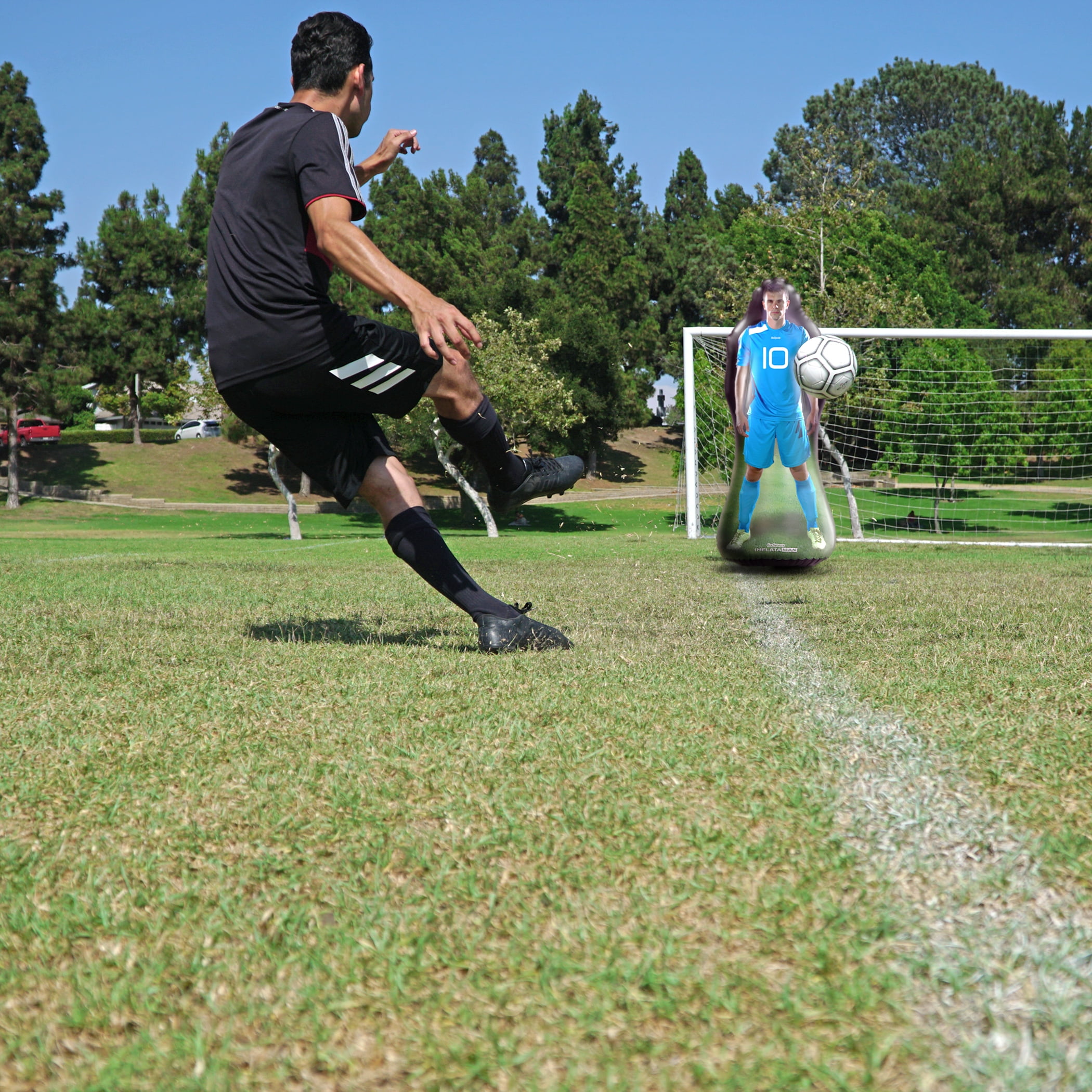 高評価 トレーニングギア スポーツ フットボール サッカー 練習 Drills Passing And Dribbling Kicks Free For Dummy Defensive Weighted Aid Training Defender Soccer Inflataman Gosports 筋トレ おうち時間 自宅トレーニング 部活 自主練 フィットネス