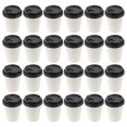 thumbnail image 1 of CUITING 50 Pcs Tasses à Café Jetables avec Isolation et Couvercle 8oz 280ml Gobelet en Papier, 1 of 7