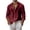 Wine, variant on Mfakffe Men Linen Shirt Button Down Long Sleeve Beach Band Collar Casual Summer Shirts