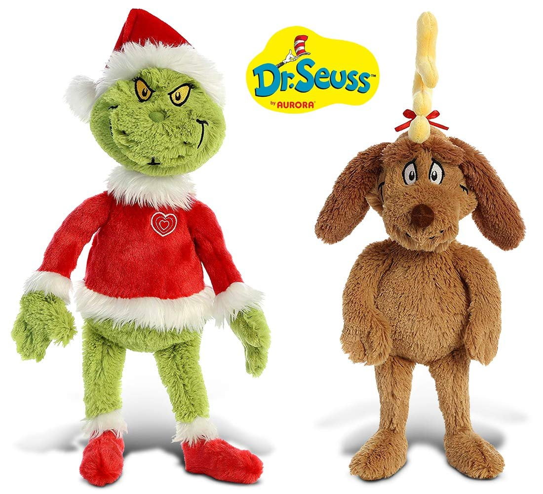 santa grinch plush