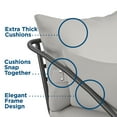 thumbnail image 4 of Novogratz Poolside Gossip, Teddi Outdoor Lounge Chairs, 2-Pack, Charcoal, 4 of 7