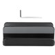 thumbnail image 1 of Adjustable and versatile vertical laptop stand in aluminum, black, 1 of 4