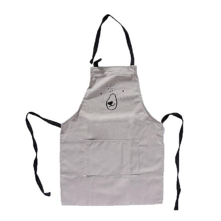 

TONGMI Soft Cotton Waterproof Apron Cartoon Dog Face Cooking Dress With Pocket Kitchen