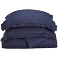 thumbnail image 1 of Splendid - Luxurious Quality 3 PC 1800 Series Microfiber Duvet cover set (Stripe Navy Blue, Queen)- Easy to care, Super Soft & Durable - Zippered Closure with Corner Ties, 1 of 3