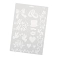 thumbnail image 2 of Injueey Plantilla de dibujo, plantilla de regla de plástico, tablero de pintura para bricolaje, decoración de álbum hueco, n. ° 9 pinturas Blanco 12 #, 2 of 6