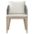 thumbnail image 2 of Sunpan Capri Outdoor Dining Armchair - Drift Brown - Palazzo Cream, 2 of 6