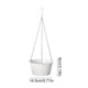 thumbnail image 3 of Cesta colgante,maceta suspendida para cultivo aéreo,soporte de pared para interiores y exteriores para plantas pequeñas,hierbas y flores., 3 of 6