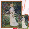 thumbnail image 1 of Hilo Algodón Bordado Punto Cruz Con Fragancia Floral 14 Quilates 44x60cm, 1 of 9