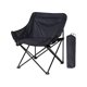 thumbnail image 1 of Silla plegable ligera para camping, taburete plegable extragrande con laterales Negro, 1 of 9