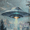 Alien UFO Invasion, variant on UXIEQU Tropical Beach Sunset Canvas Print 15.75x11.81 Inches