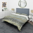 thumbnail image 1 of Designart 'Glam Rain Abstract III' Glam Bedding Set - Duvet Cover & Shams, 1 of 1
