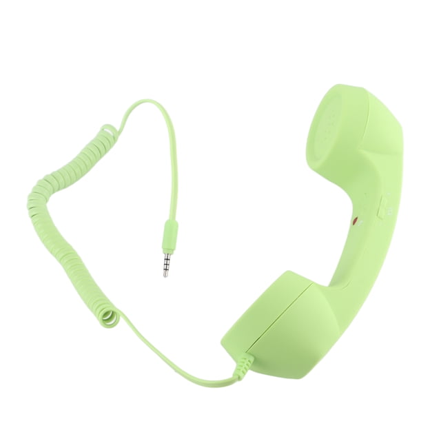 Combiné Téléphonique Rétro 3,5 mm, Récepteur de Téléphone Cellulaire Anti‐radiation Micro Microphone Haut‐parleur, Combiné Téléphonique Vintage pour Téléphone Cellulaire Téléphone Intelligent, avec USB‐C