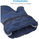 thumbnail image 4 of Guantes de horno antideslizantes de silicona doble manopla de horno, manopla térmica profesional resistente al calor, guantes de horno de algodón suaves y largos para cocina, hornear, barbacoa, parrilla, 1 par (azul) JM, 4 of 5