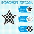 thumbnail image 3 of Uxcell 8 Pcs Parches Bordados en Forma de Estrella para Planchar, Apliques Bordados, Parches para Chaquetas, Colección de Denim, Ropa, Vestidos, Sombreros, Jeans, Accesorio de DIY, Negro/Blanco, 3 of 6