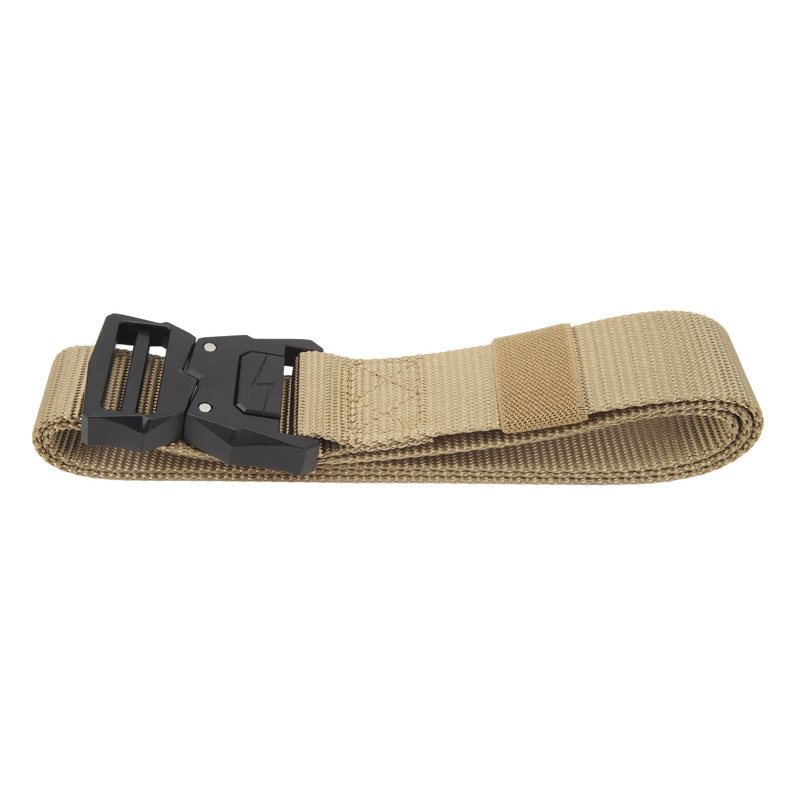 Ceinture de Randonnee Elastique Ceinture de Randonnee en Polyester et Alliage de Zinc Kaki Elastique Reglable pour l Exterieur
