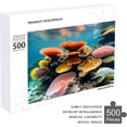 thumbnail image 4 of 500 Piece Underwater World Puzzle for Adults Teens, Premium Jigsaw Wooden Puzzle,20"x15" Jigsaw Puzzle Wooden Jigsaw Nature Puzzles for Family Party Holiday - Each Piece is Unique, 4 of 8