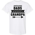 thumbnail image 3 of Inktastic Awesome Dads Get Promoted to Grandpa T-Shirt, 3 of 5