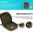thumbnail image 4 of Bolsa Médica De Primeros Auxilios, Mochila Impermeable Y Duradera De Tela 900D Para Supervivencia, Camping, Senderismo, Ejército, Militar, Táctica, Abrenamiento, 4 of 7