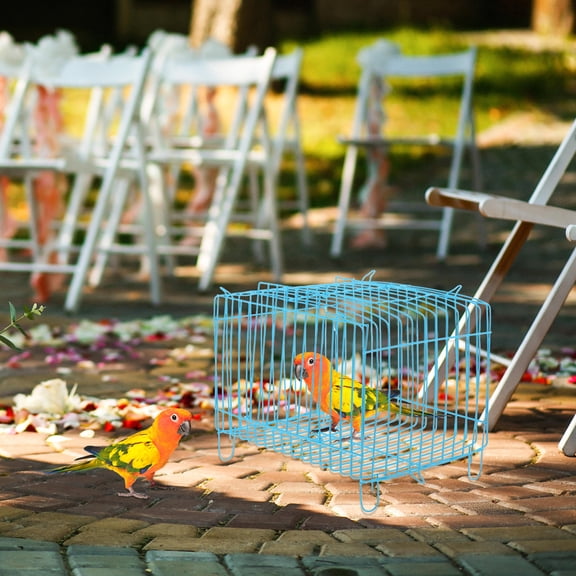 LOLIPPYY Portable Sky Wire Cage for Parrots - Ideal for Outdoor Outings and Secure Storage
