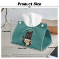 thumbnail image 7 of COEQINE Tissue Holder Organizer Creative Napkin Facial Tissue Box Holder PU Leather Rectangle Tissue Case Organizer Decorative Accessories for Home Decor, Cats Coffee Time, 2 PCS, 7 of 7