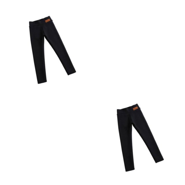Greeniant Leggings cálidos con forro polar para mujer Pantalones de invierno acogedores Negro XXXL Negro XXXL 2Conjunto