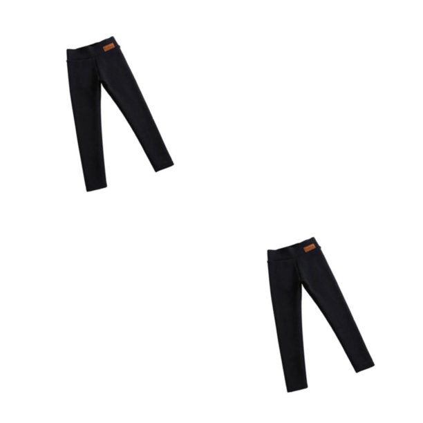 Greeniant Leggings cálidos con forro polar para mujer Pantalones de invierno acogedores Negro XXXL Negro XXXL 2Conjunto